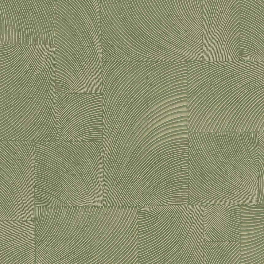 Green geometric non-woven wallpaper, A71503, Vavex 2026