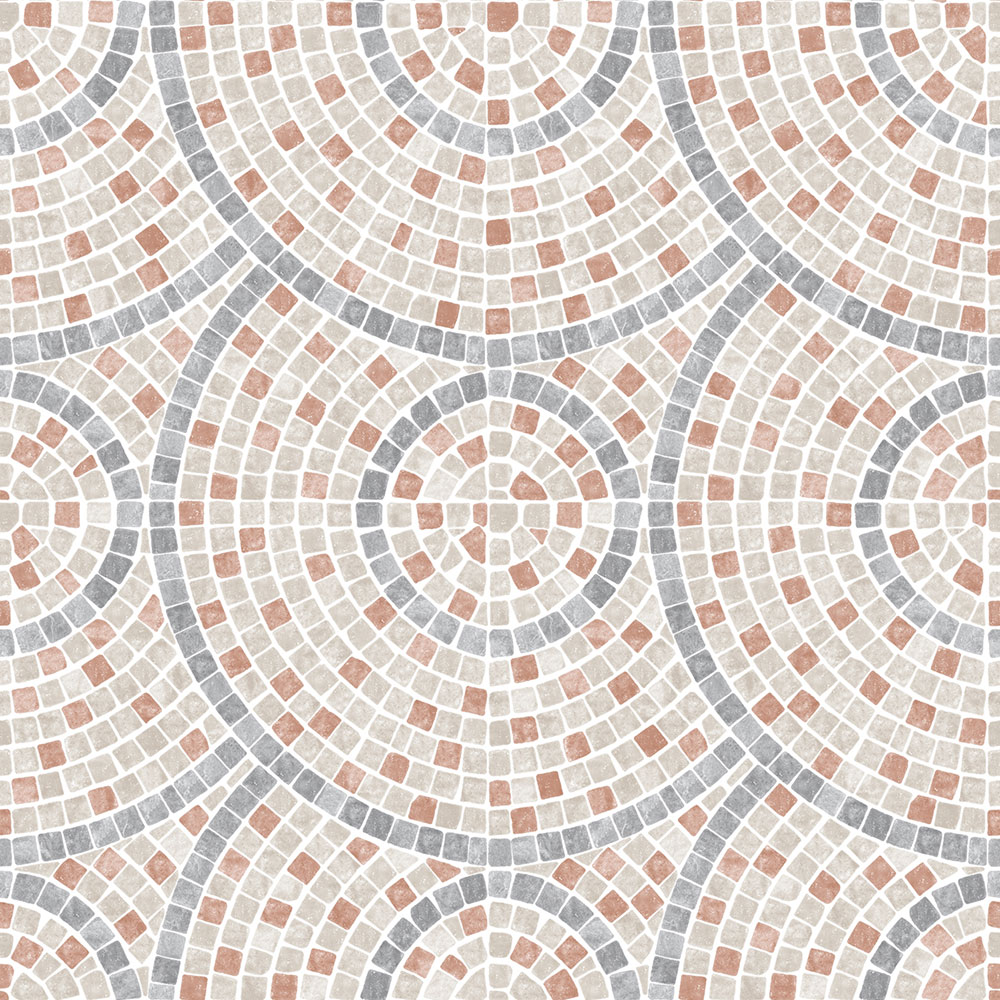 Non-woven wallpaper, grey-brown, mosaic, M76310, Artifice, Ugépa