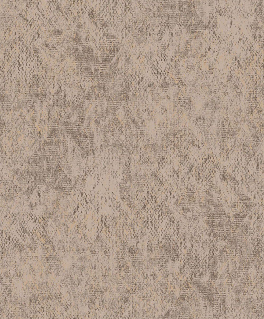 Non-woven wallpaper, brown, imitation snakeskin, M33418, Nomade, Ugépa