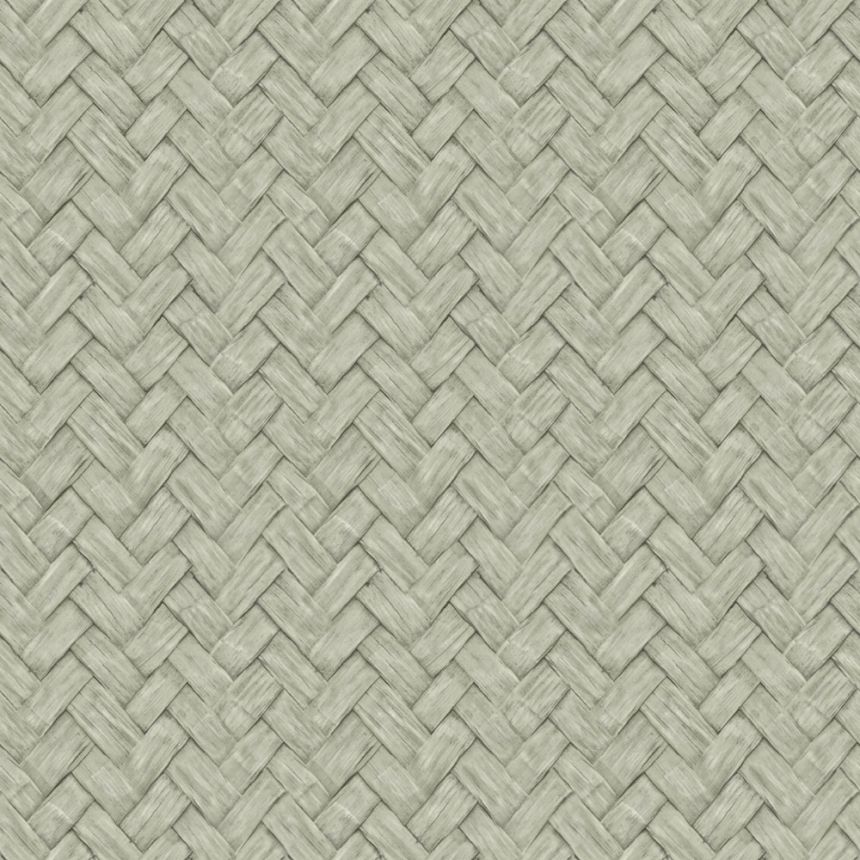Non-woven wallpaper, green, mat imitation, M69094D, Nomade, Ugépa