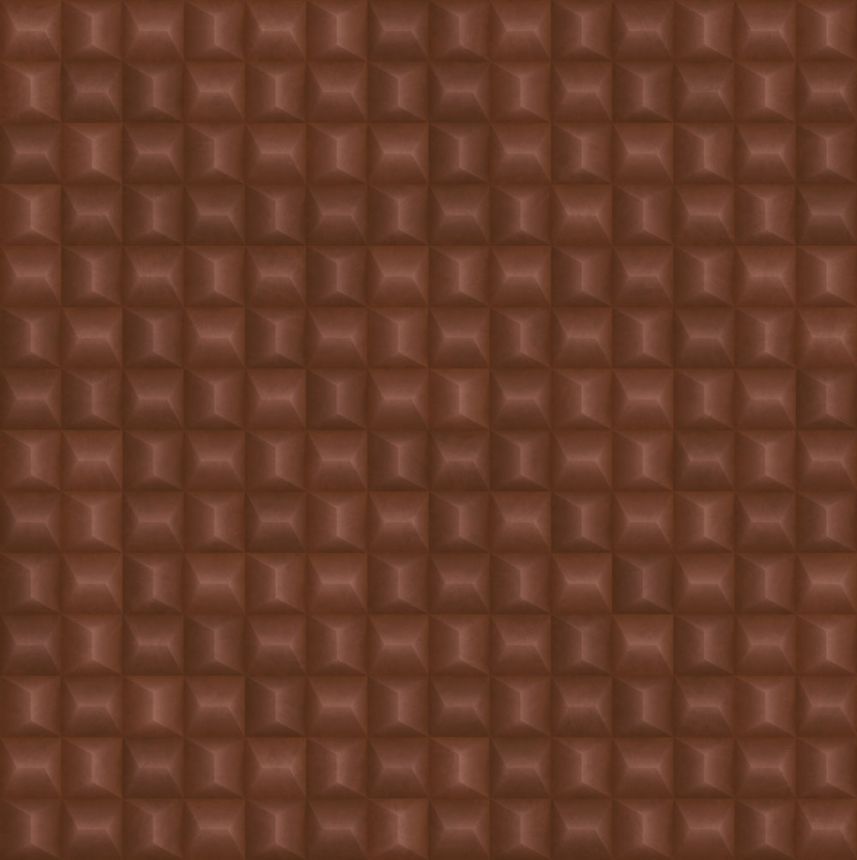 Luxury geometric non-woven wallpaper, burgundy, Z15518, Mini Trend, Zambaiti Parati