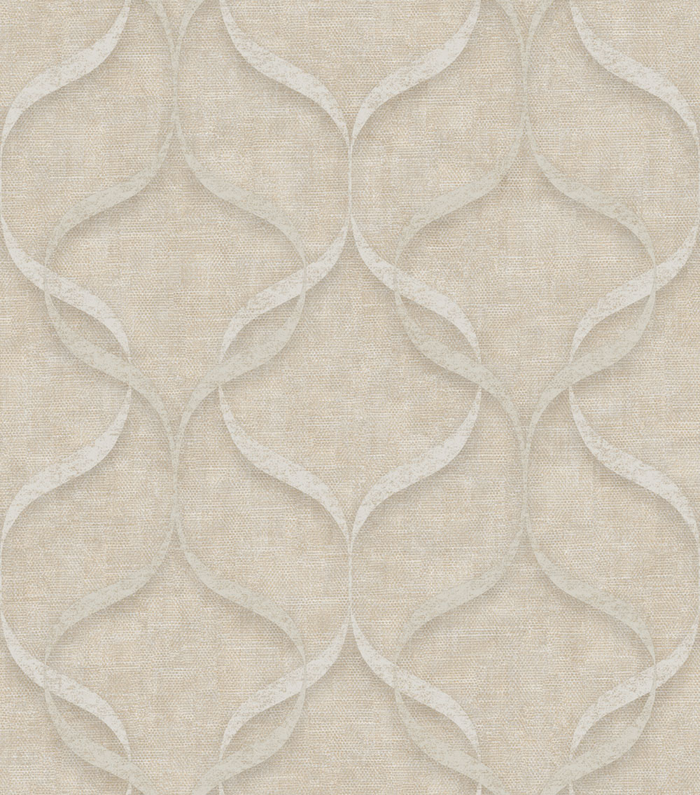 Luxury non-woven wallpaper, grey-beige, ornaments, Z15532, Mini Trend, Zambaiti Parati