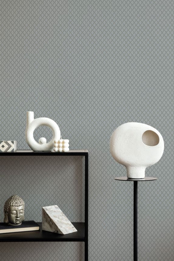 Luxury geometric non-woven wallpaper, beige, Z15538, Mini Trend, Zambaiti Parati