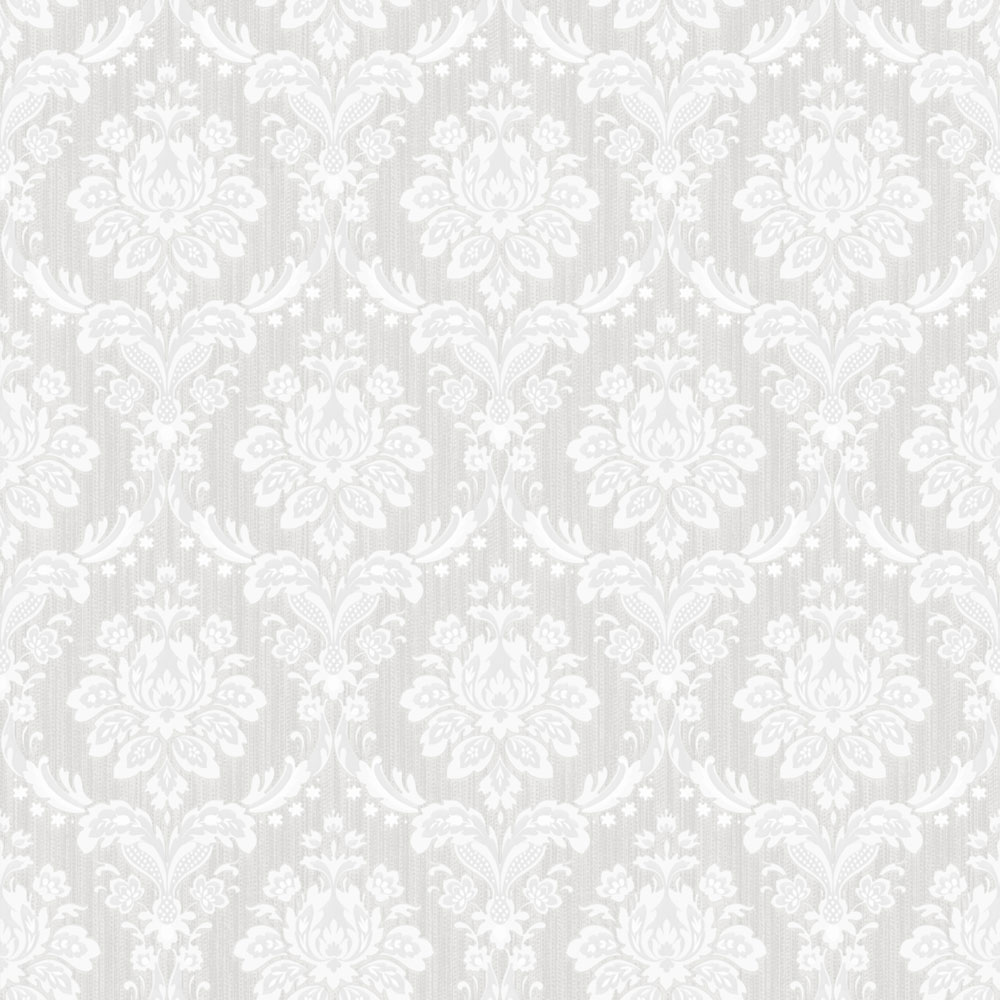 Luxurious baroque non-woven wallpaper, grey, Z15547, Mini Trend, Zambaiti Parati