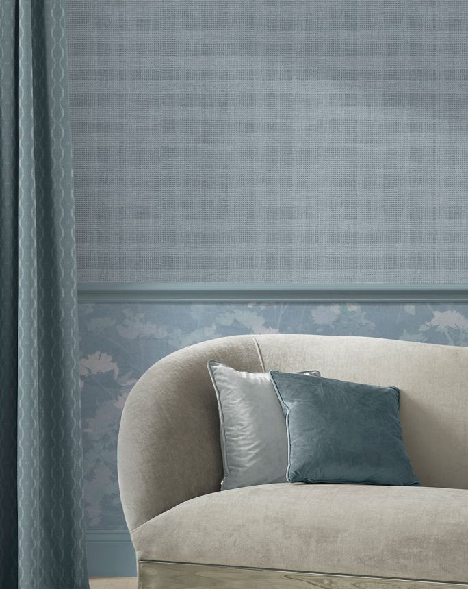 Non-woven wallpaper, blue, mat imitation, 124098, Utopia, Graham Brown Premium