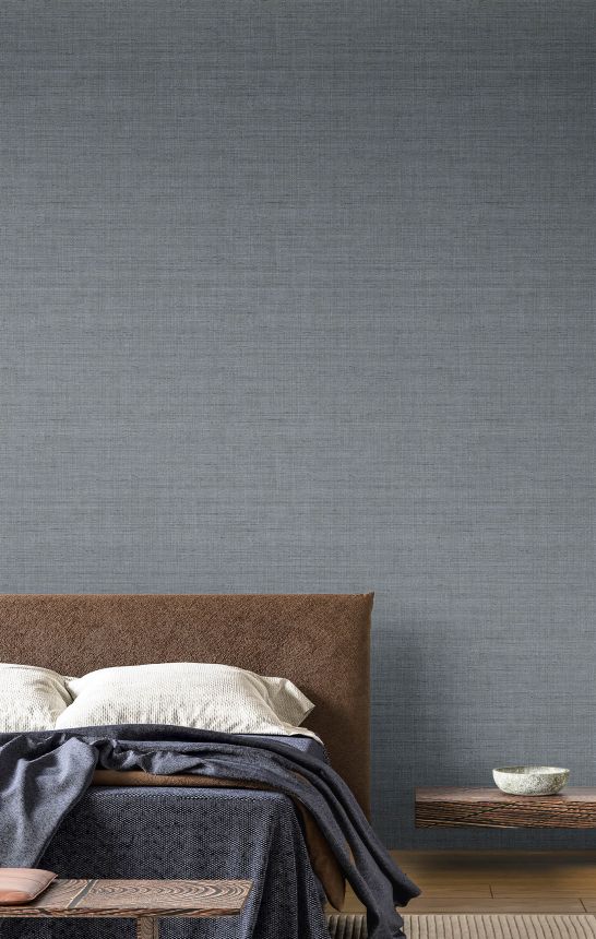 Non-woven wallpaper, blue, fabric imitation, 42266, Aura, Cristiana Masi by Parato