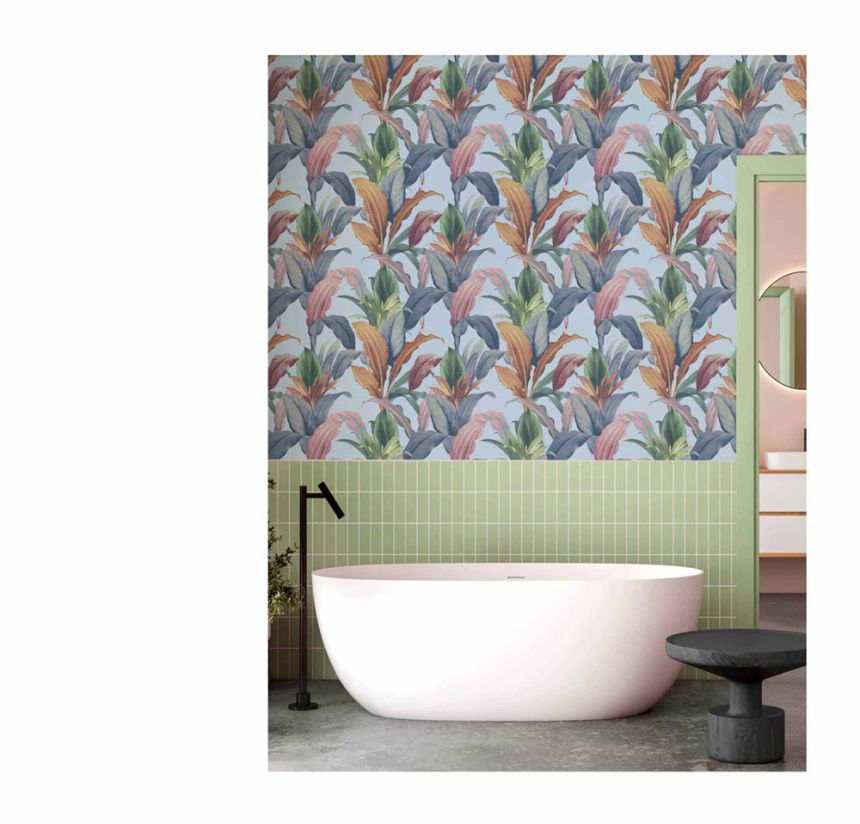 Non-woven wallpaper, ochre, leaves, 15517, Botany House, Cristiana Masi by Parato
