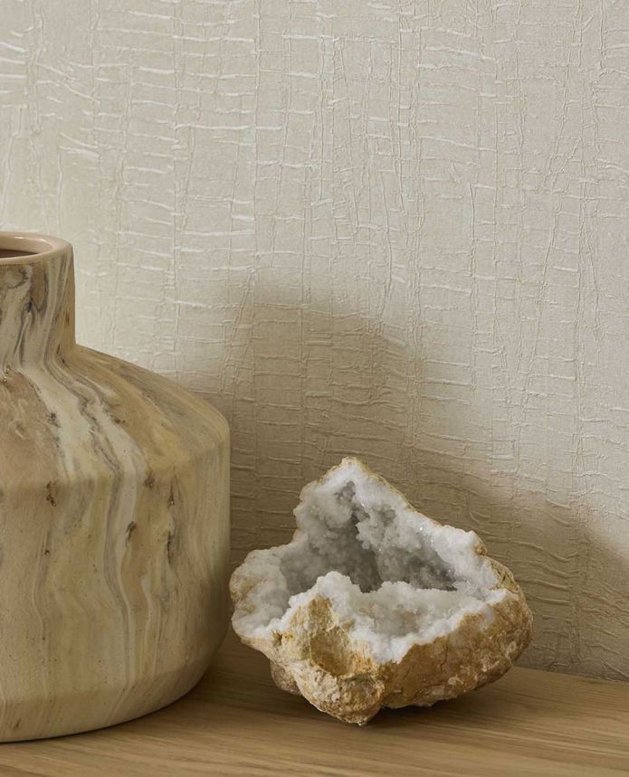 Non-woven wallpaper, beige, texture, 340333, Sensory Eijffinger