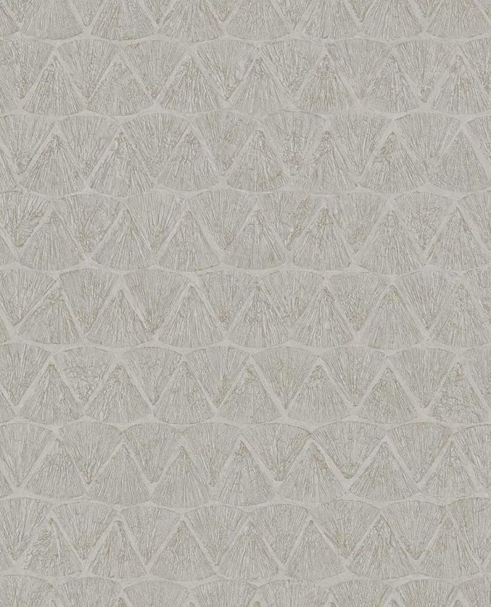 Geometric non-woven wallpaper, grey-beige, 340341, Sensory Eijffinger