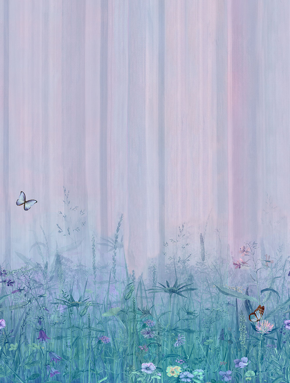 Non-woven wall mural, flowers, grass, CW6023-2, Cute Walls, Decoprint