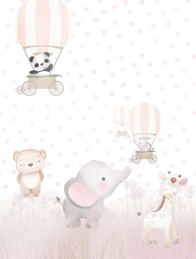 Children's non-woven wall mural, animals, CW6031-1, Cute Walls, Decoprint
