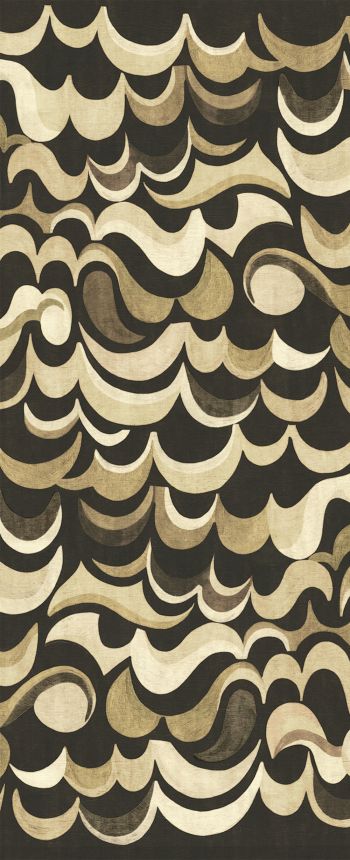 Non-woven wall mural, brown, waves, DGRHA1021-260, Rhapsody, Masureel