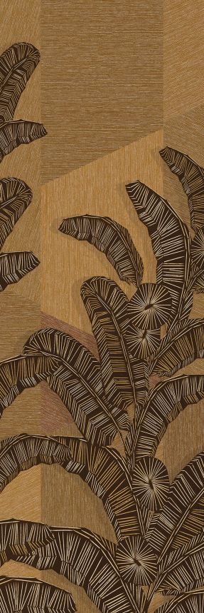 Non-woven wall mural, brown, leaves, DGAMA2012-300,  Amani,  Masureel