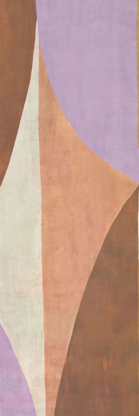 Geometric non-woven wall mural, brown-purple, DGAMA3043-260, Amani, Masureel