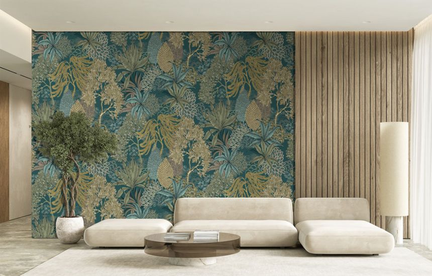 Non-woven wall mural, green, leaves, FW4003-1, Feature Walls, Decoprint