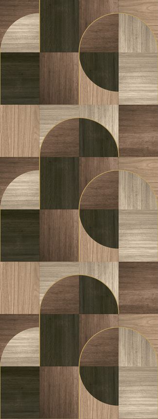Graphic non-woven wall mural, brown, FW4012-1, Feature Walls, Decoprint