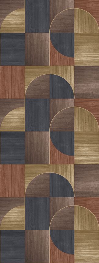 Graphic non-woven wall mural, brown, FW4012-5, Feature Walls, Decoprint
