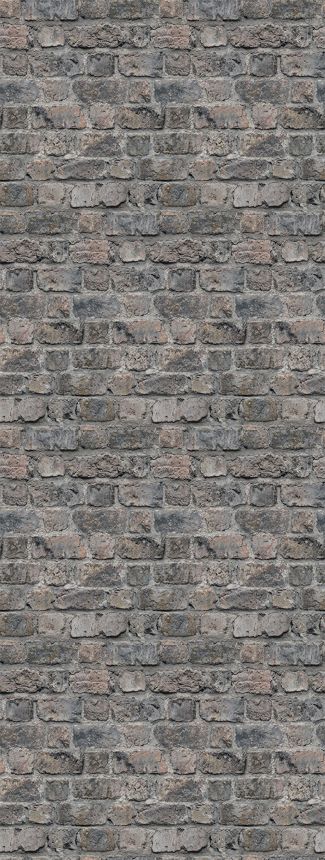 Non-woven wall mural, grey, bricks, FW4055-6, Feature Walls, Decoprint