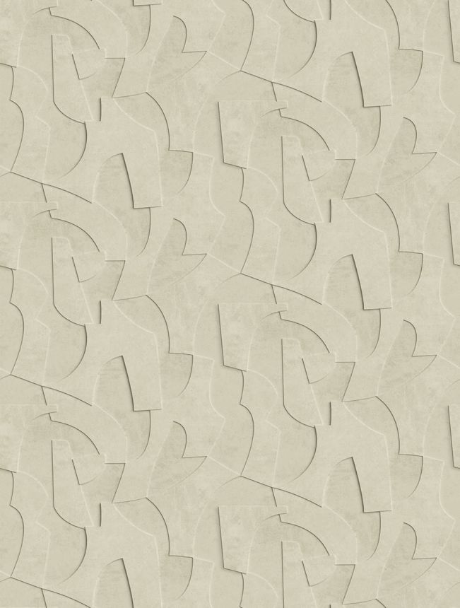Geometric non-woven wall mural, 3D, cream, FW4042-2, Feature Walls, Decoprint