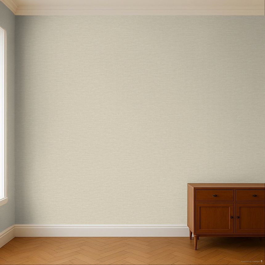 Non-woven wallpaper, beige, fabric imitation, TJ1104, Finest Selection, Vavex