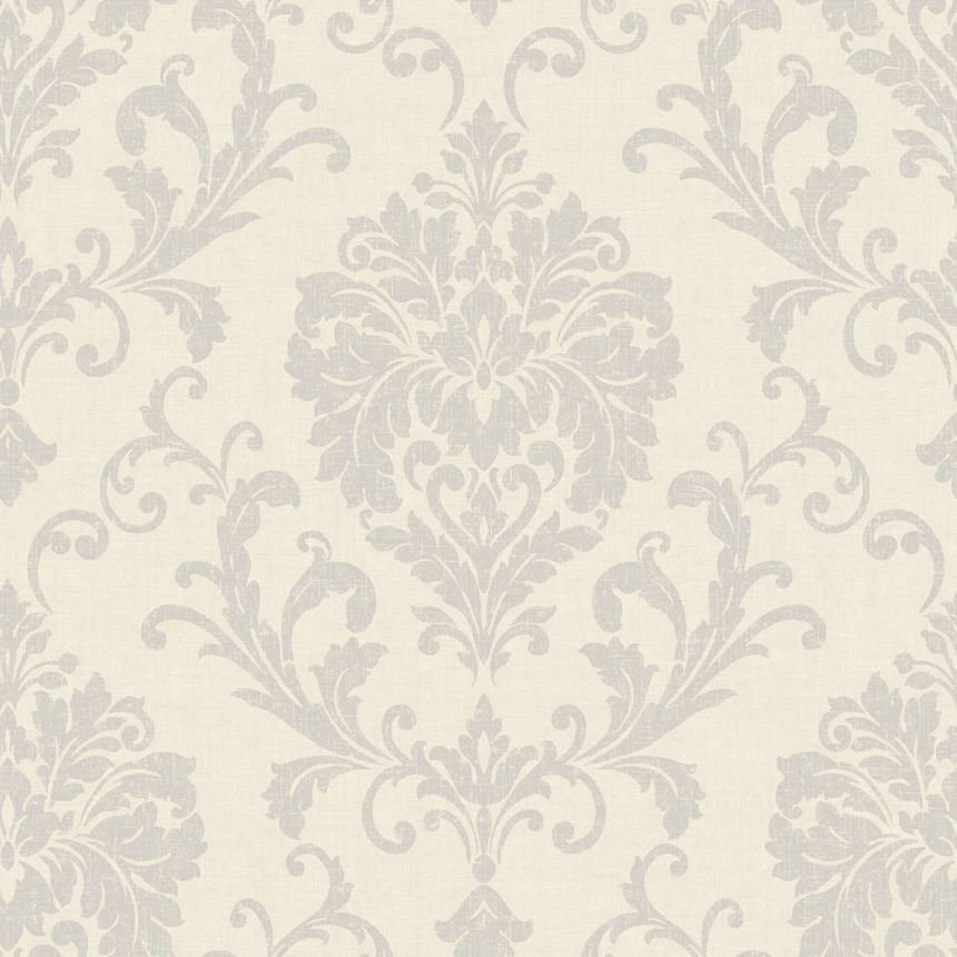Non-woven wallpaper, grey, baroque, ornaments, IC2002, Finest Selection, Vavex