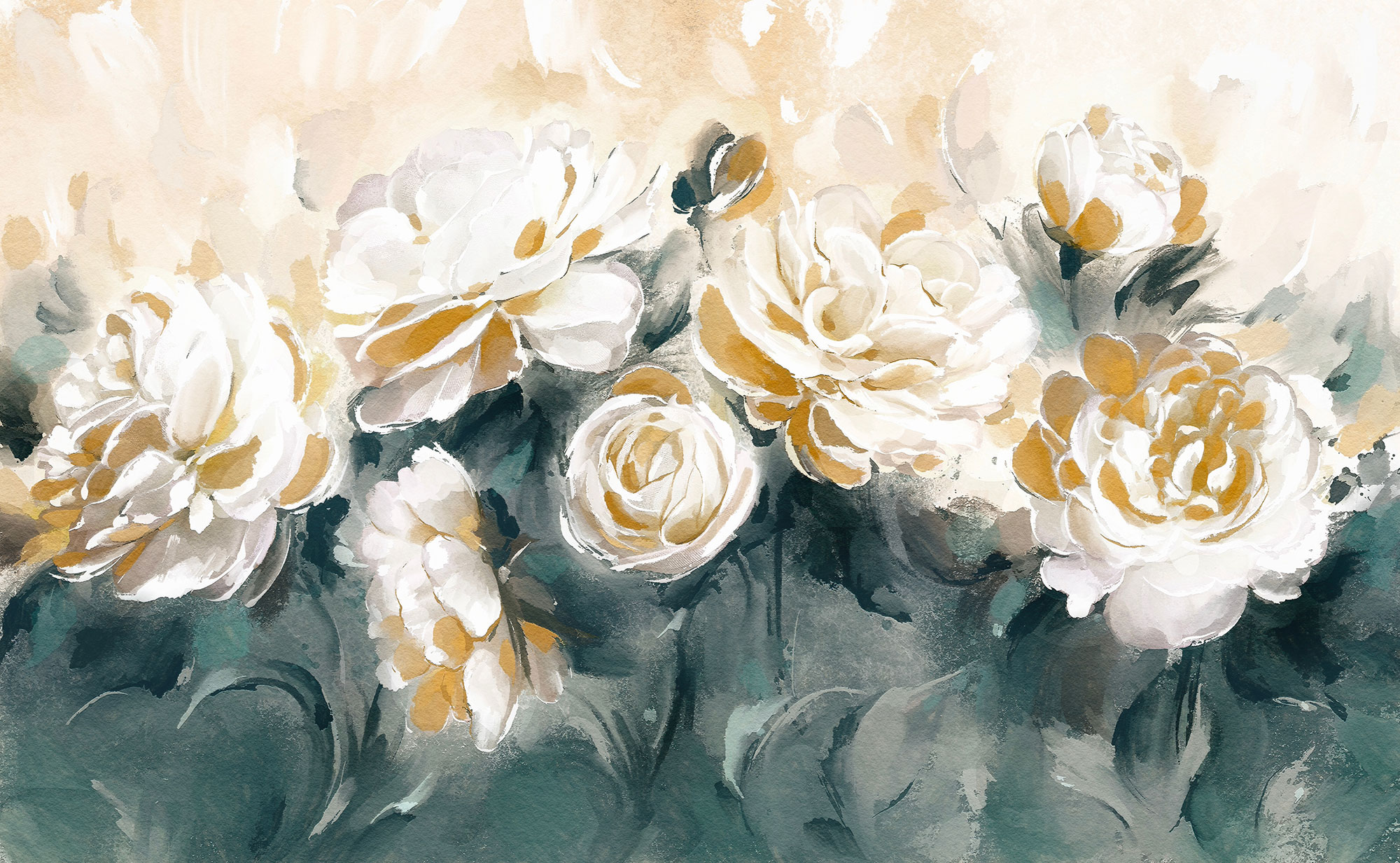 Customized non-woven wall mural, Flowers, 10046, Vavex
