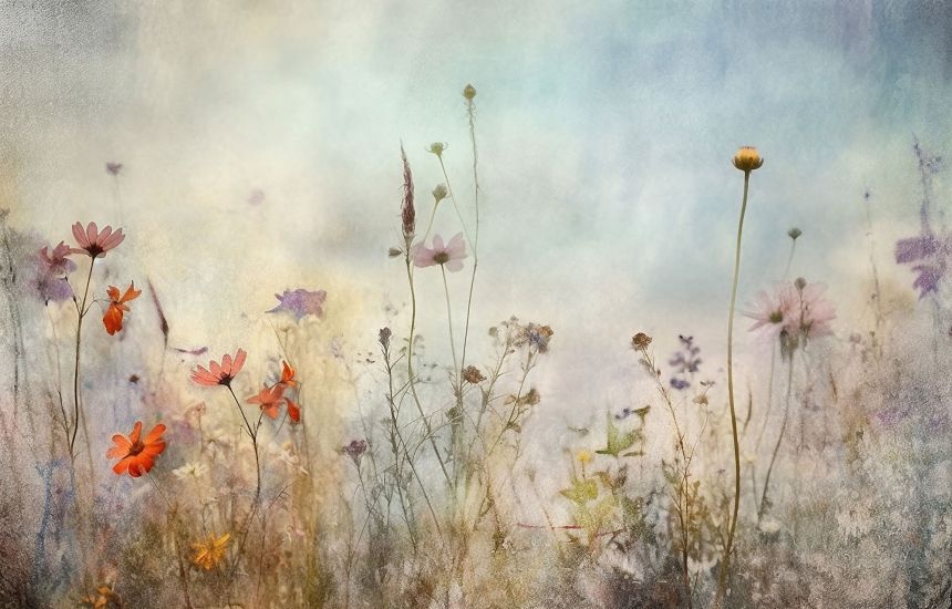 Customized wall mural, Meadow flowers, 10060, Vavex