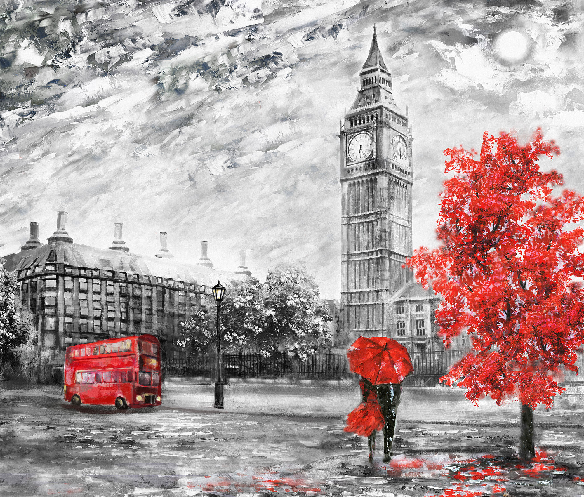 Customized non-woven wall mural, London, 10094, Vavex