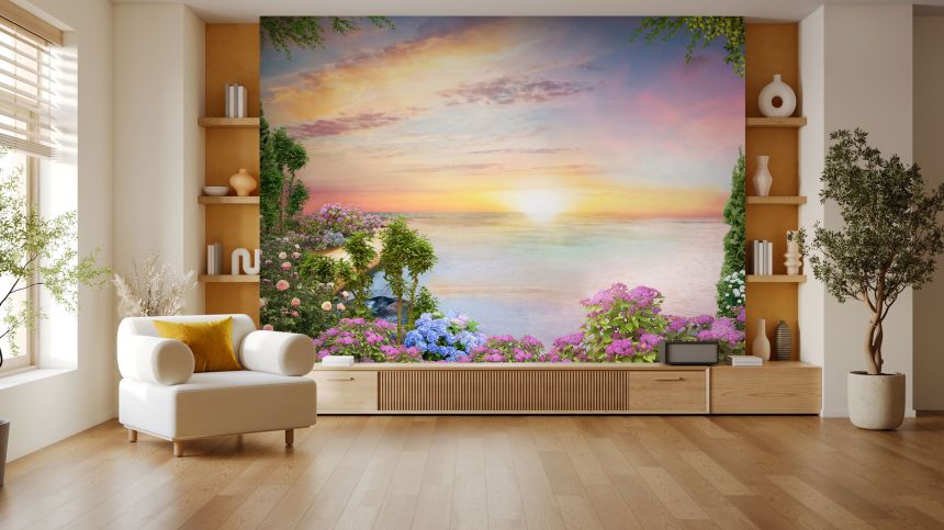 Customized non-woven wall mural, Sunset in the Mediterranean, 10113, Vavex