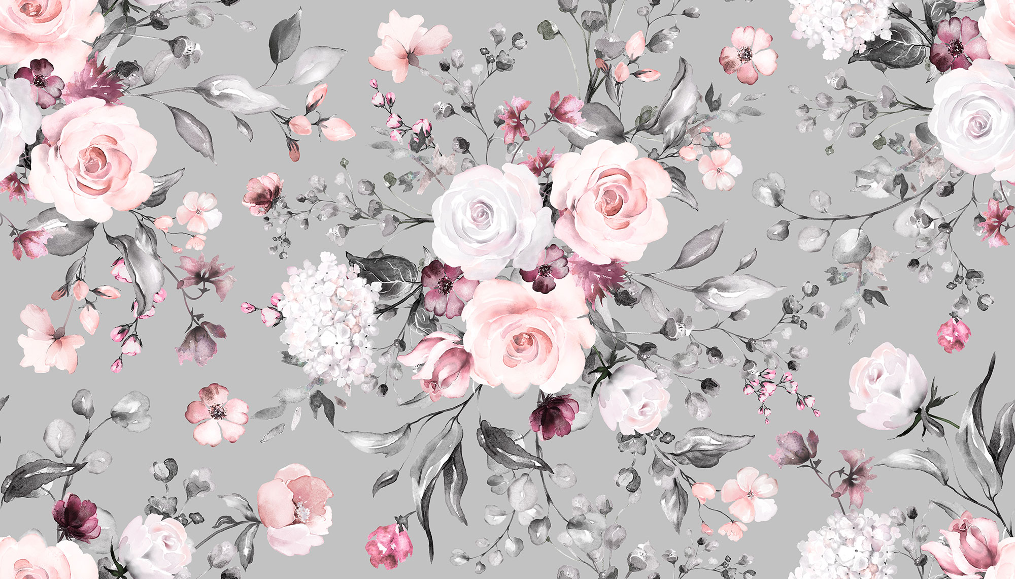 Customized non-woven wall mural, Flowers, 10135, Vavex