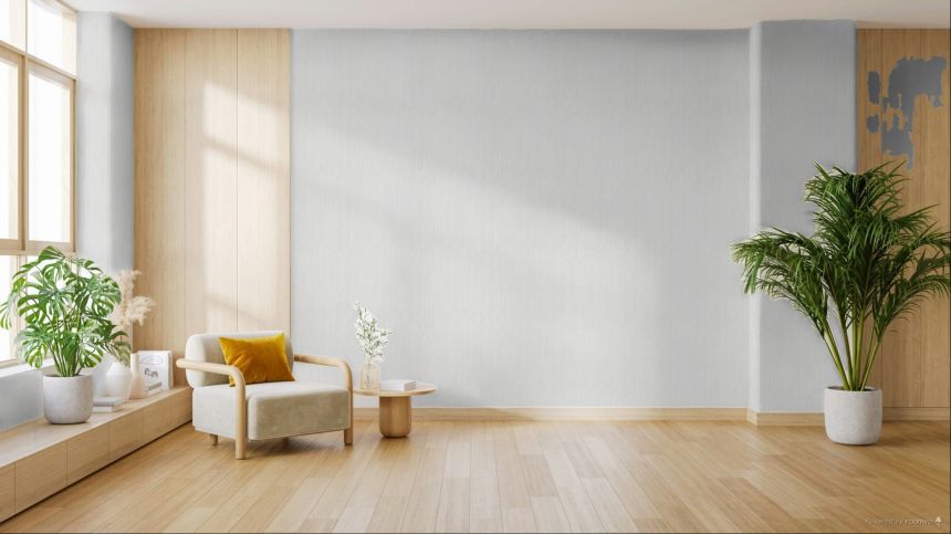 Wallpaper, grey-cream, fabric imitation, 35983, Ornamenta, Parato by Cristiana Masi