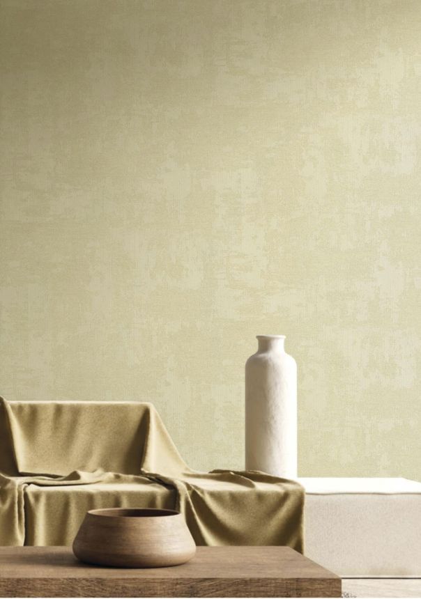 Non-woven wallpaper, fabric imitation, green, 27535, Sintesi, Cristiana Masi by Parato