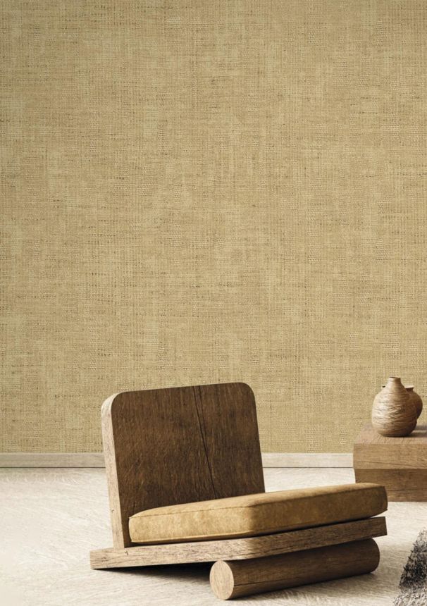 Non-woven wallpaper, fabric imitation, beige, 27564, Sintesi, Cristiana Masi by Parato