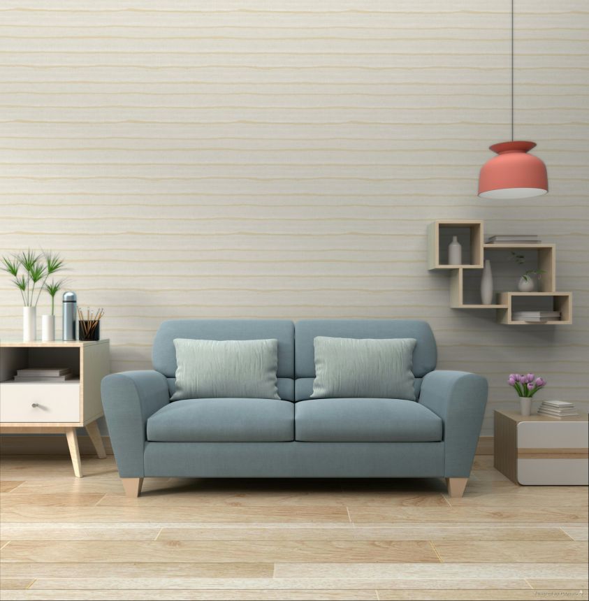 Wallpaper, beige, stripes, 32431, Vitalis, Parato by Cristiana Masi