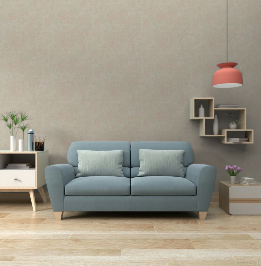 Wallpaper, beige-gold, fabric effect, 32473, Vitalis, Parato by Cristiana Masi