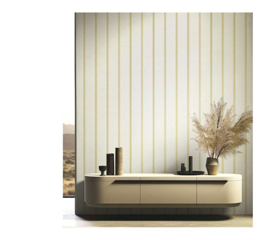 Non-woven wallpaper, beige, stripes, 25763, The Best Classic & Elegant, Cristiana Masi by Parato