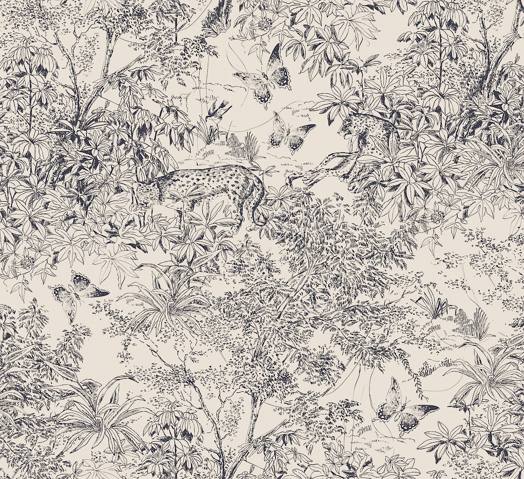 Wallpaper, beige-black, leopard, nature, ZON202, Amazone, Masureel