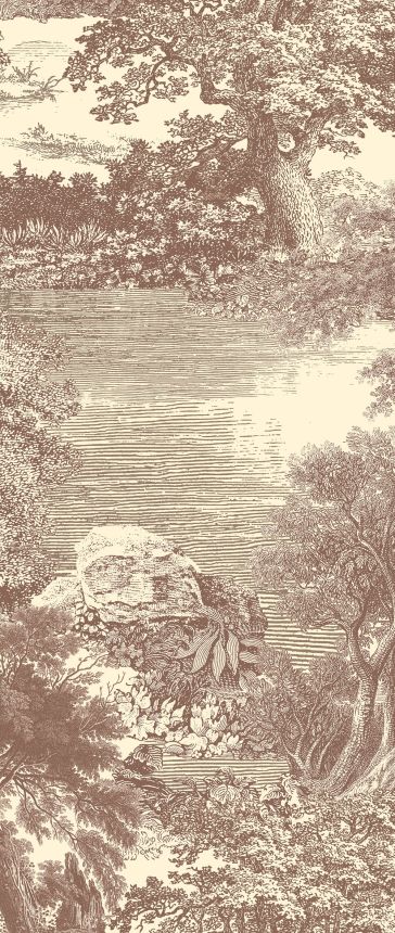 Mural wallpaper, brown, forest, trees, DGSAL1041-300, Amazone, Masureel