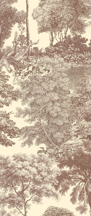 Mural wallpaper, brown, forest, trees, DGSAL1044-300, Amazone, Masureel