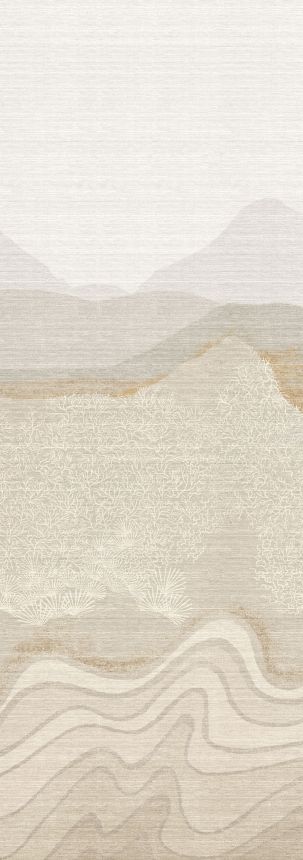 Mural wallpaper, grey-beige, mountain landscape, DGZON2022-260, Amazone, Masureel