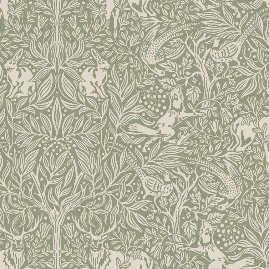 Green wallpaper, trees, leaves, animals, 2046, Icons, Borastapeter