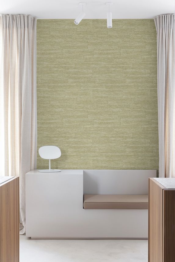 Wallpaper, green, fabric imitation, PW1010, Precious Weaves, Grandeco