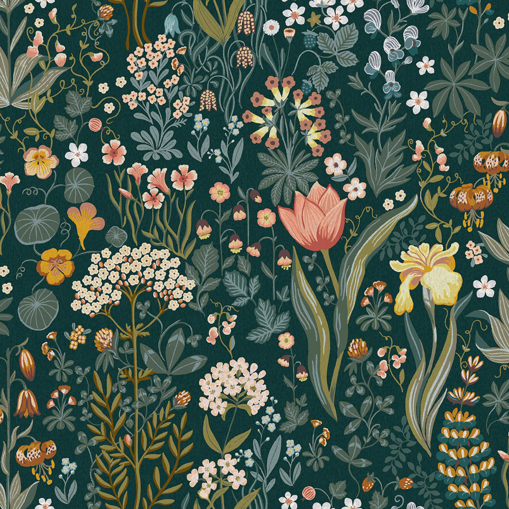 Blue wallpaper, flowers, 2055, Icons, Borastapeter