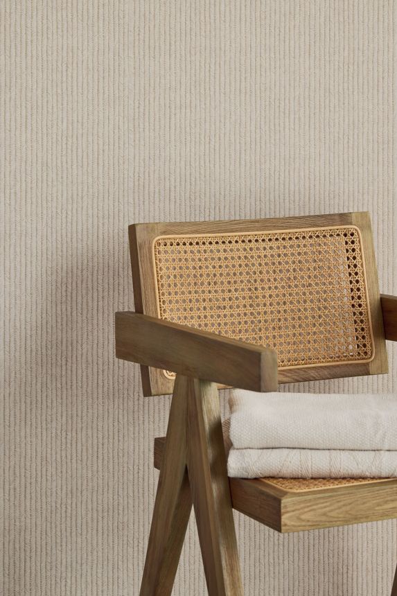 Wallpaper, white-cream, natural mat imitation, 350570, Riviera Maison, Eijffinger