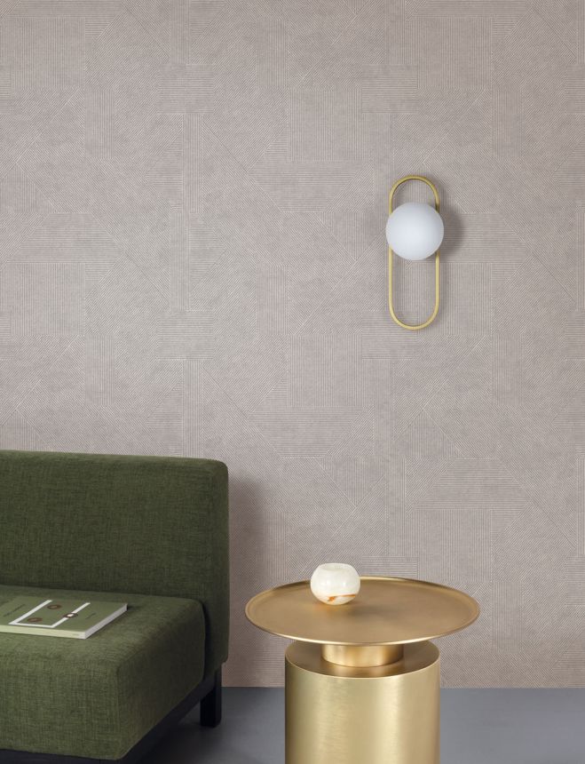 Wallpaper, grey, fabric imitation, PRI403, The Texture Book, Masureel