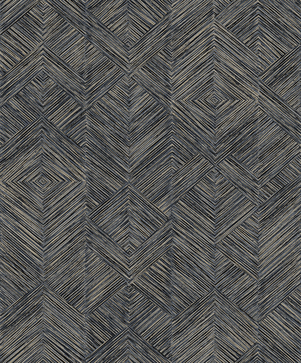 Wallpaper, grey and blue, graphic, TRI101, The Texture Book, Masureel