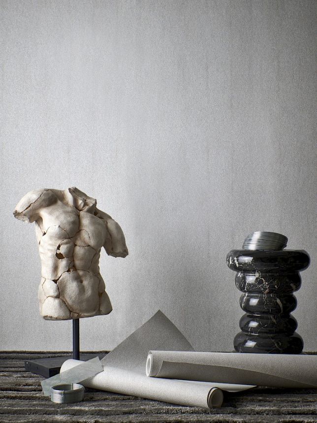 Wallpaper, white and grey, CAB902, The Texture Book, Masureel