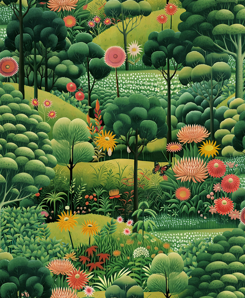 Wallpaper, green, landscape, flowers, trees, 127924, Arboretum, Graham Brown Premium