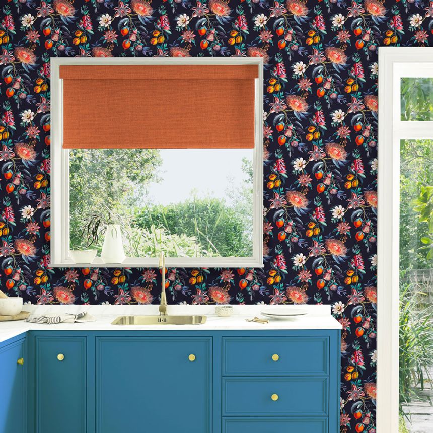 Wallpaper, blue, flowers, passionflower, 127917, Arboretum, Graham Brown Premium