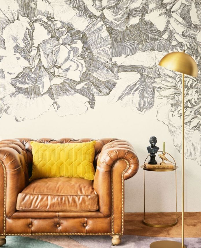 Mural non-woven wallpaper Flowers 307404, 280 x 280 cm, Museum, Eijffinger